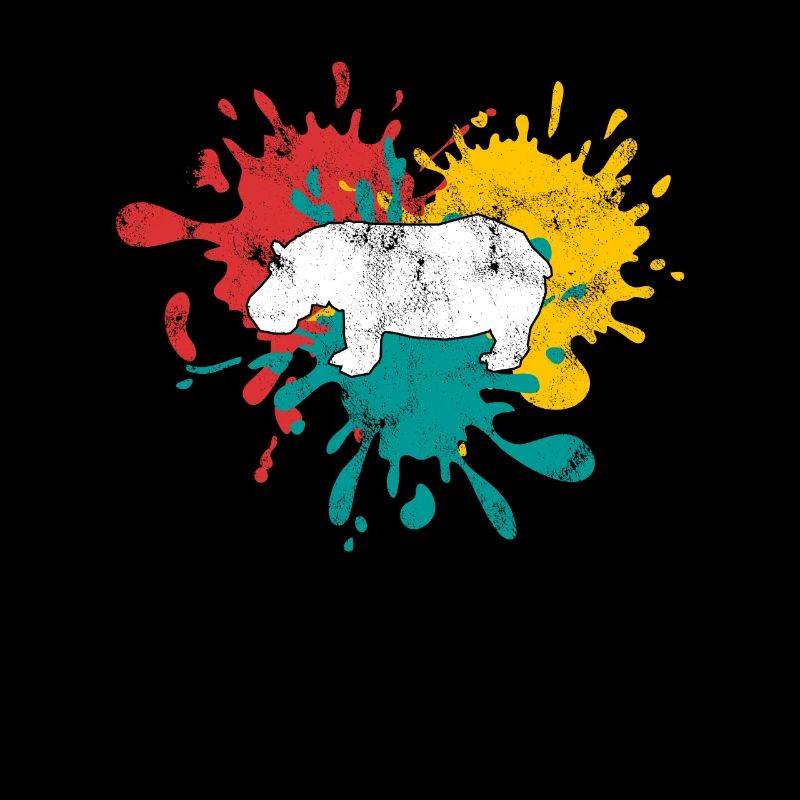 Silhouette d’hippopotame