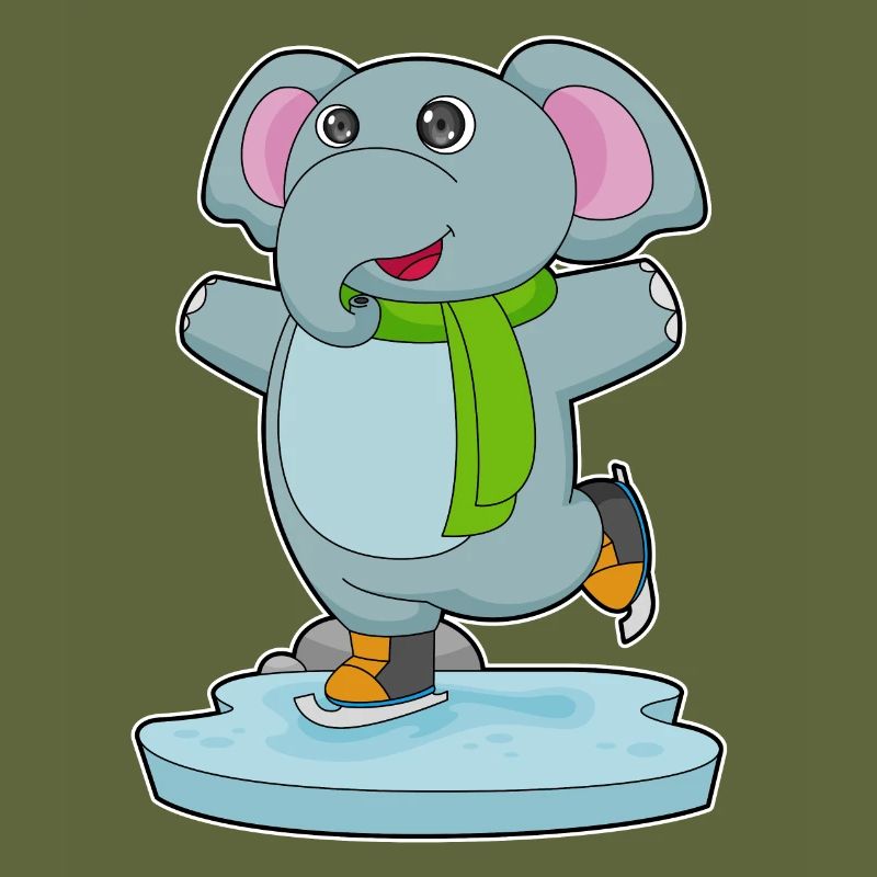 Elephant Ice Skating Skates