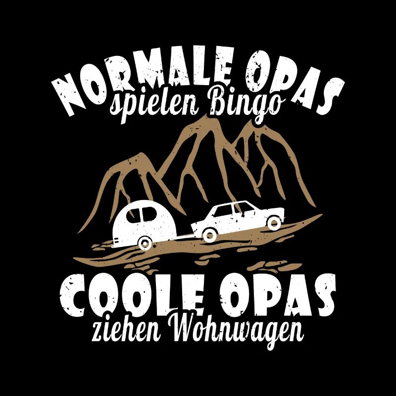Wohnwagen Camping Rentner Opa