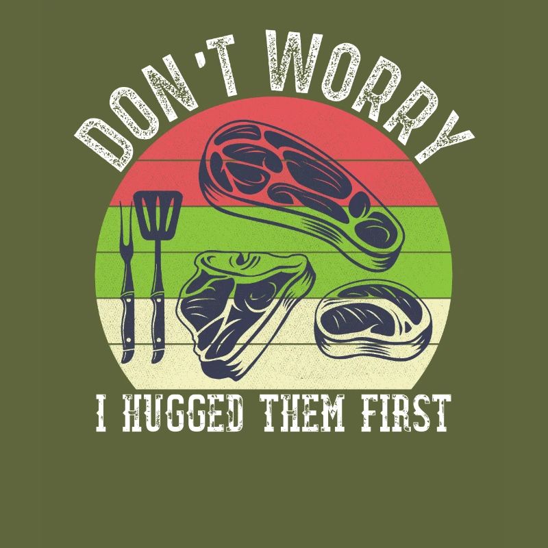 Metzger Schlachttier Fleischschneider BBQ