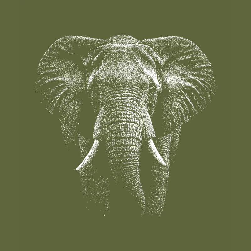 Realistic elephant design