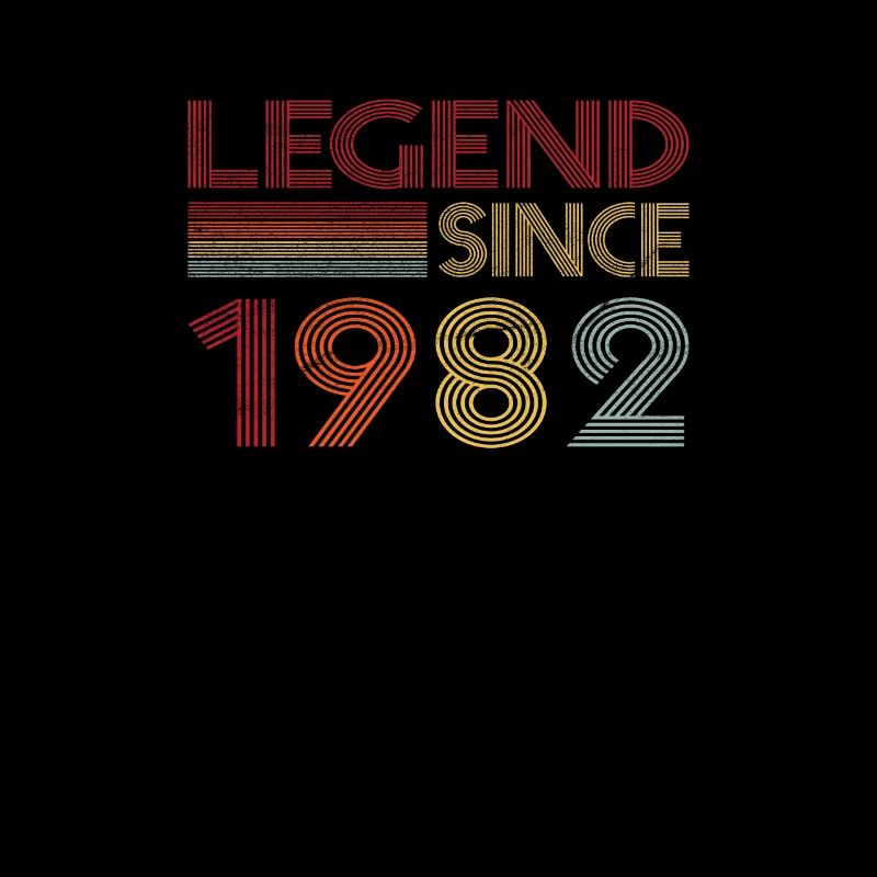 1982 Birthday Legend since Retro Vintage