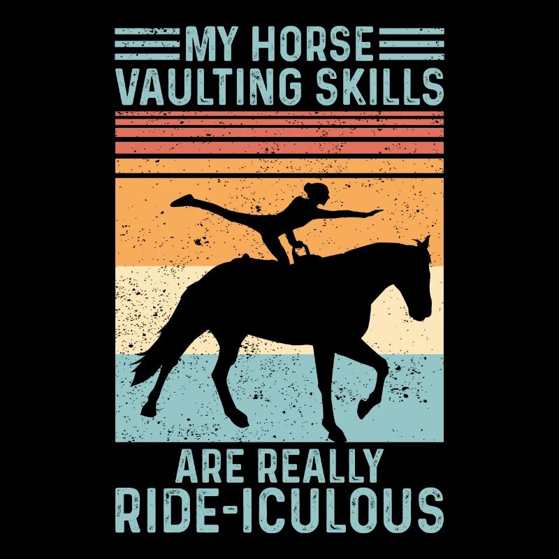 Drôle d’équitation saut rétro