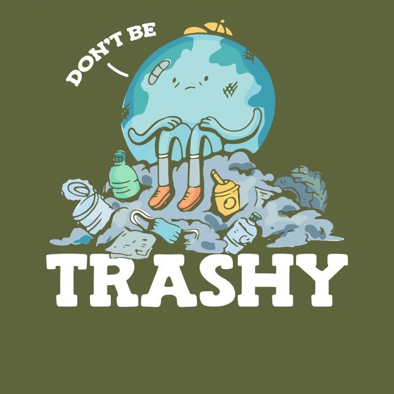 Don't Be Trashy Garbage Pollution Earth Day
