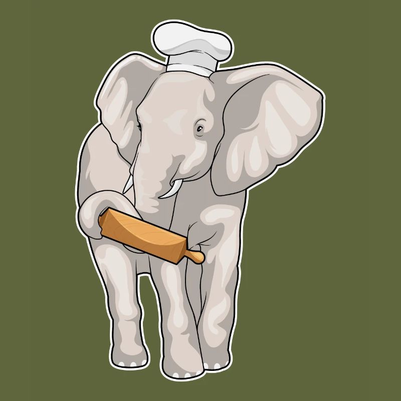Elephant Baker Rolling Pin Baking
