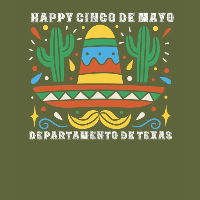 Glückliches Cinco De Mayo Departamento De Texas