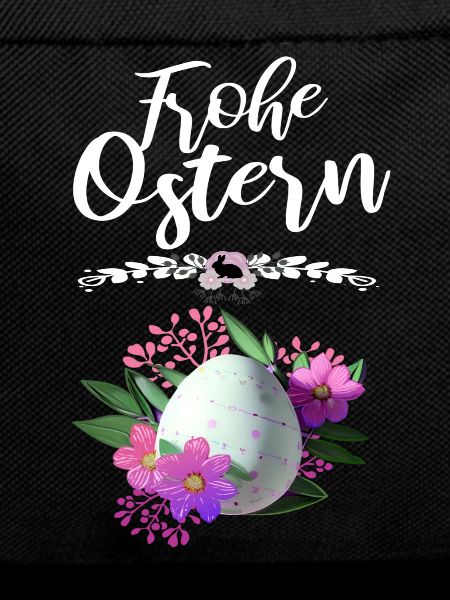Frohe Ostern Osterei Floral
