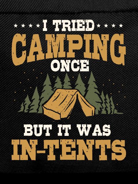 Funny camping pun