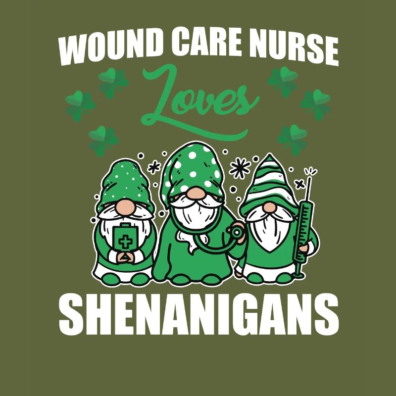 Wundversorgung Krankenschwester St. Patricks Day