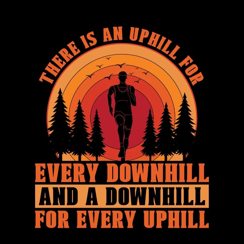 Trail Running There Is An Uphill For Trail Race