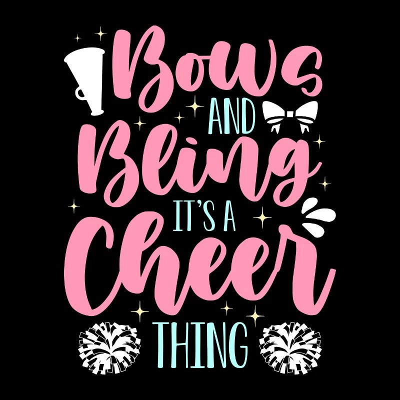 Cheerleading s’incline et bling c’est une acclamation
