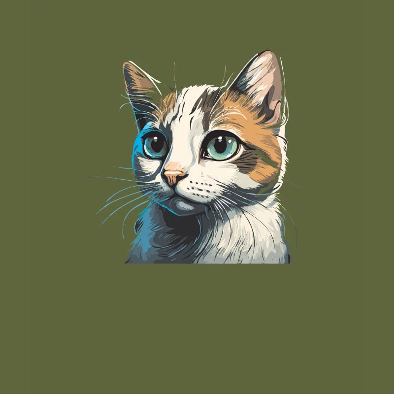 Dessin de chat mignon