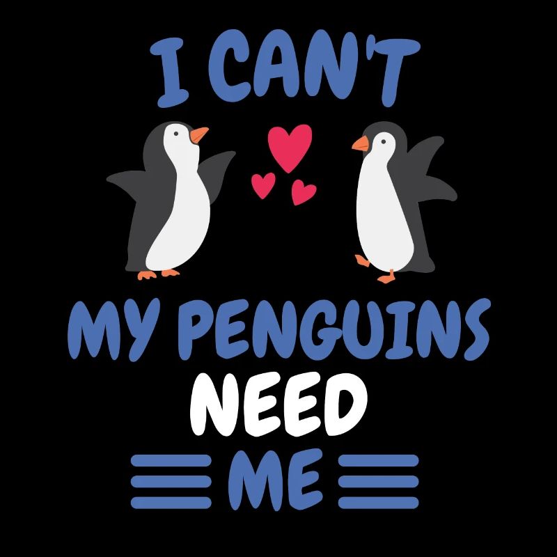 Ich kann nicht Antarktis Tier Geschenk Pinguin