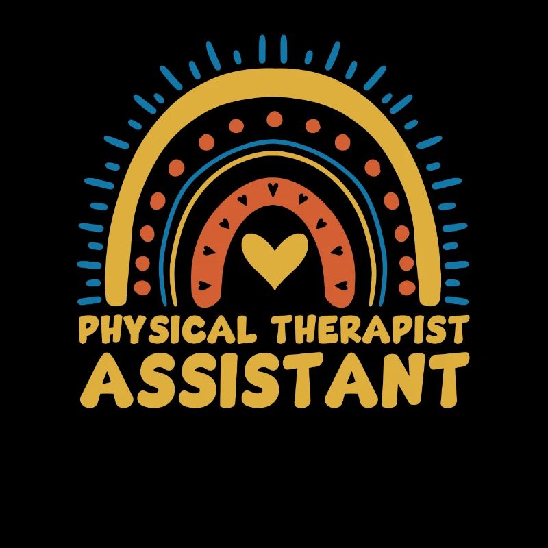 Niedlicher Physiotherapeut Assitent Regenbogen