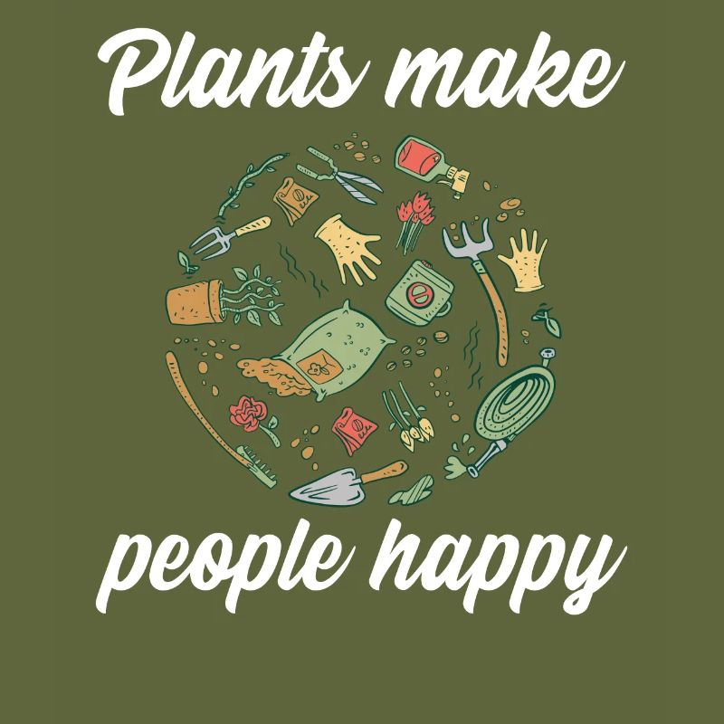 Plants make people happy - Plats Botany