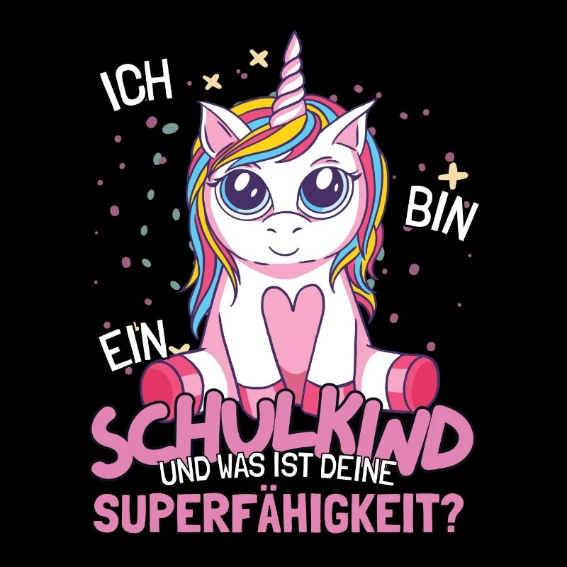 Schulkind Outfit Einschulung Einhorn Schulanfang