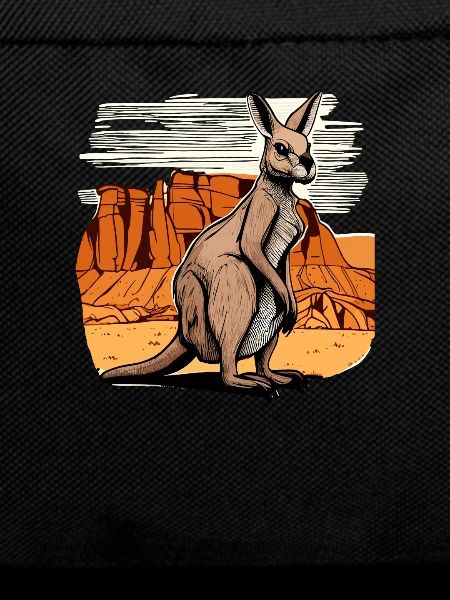 Kangaroo comic cartoon style