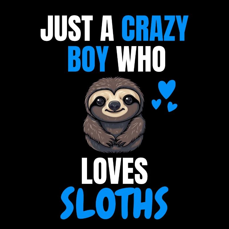Crazy Boy Zoo Animal Gift Sloth