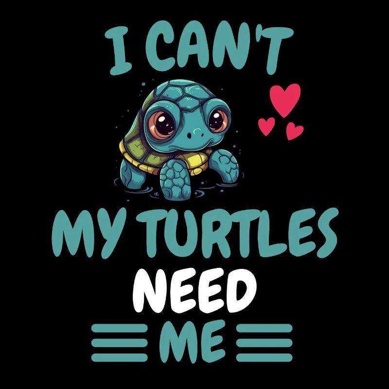 Ich kann nicht Ozean Tier Geschenk Schildkröte