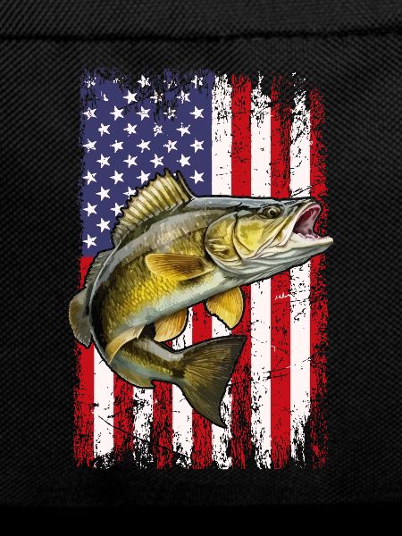 walleye American flag, Fishing