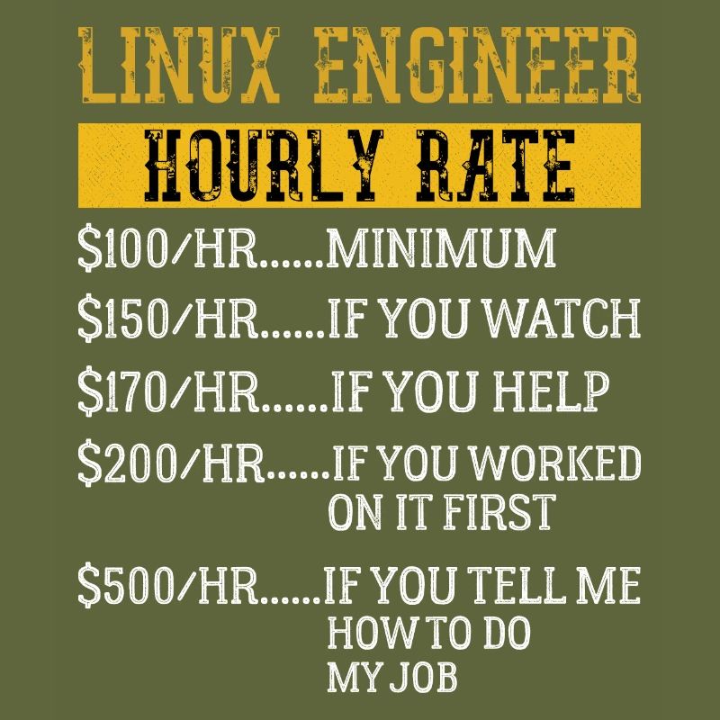 Linux Engineer Hourly Rate Mechanic Labor rate