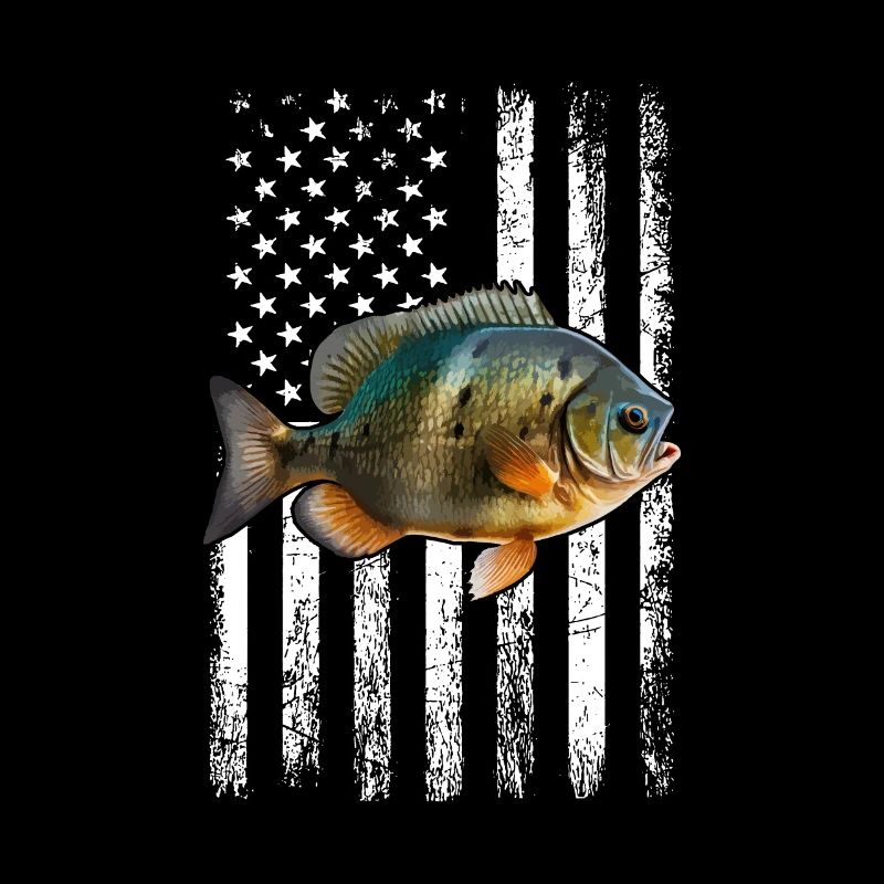 bluegill american flag
