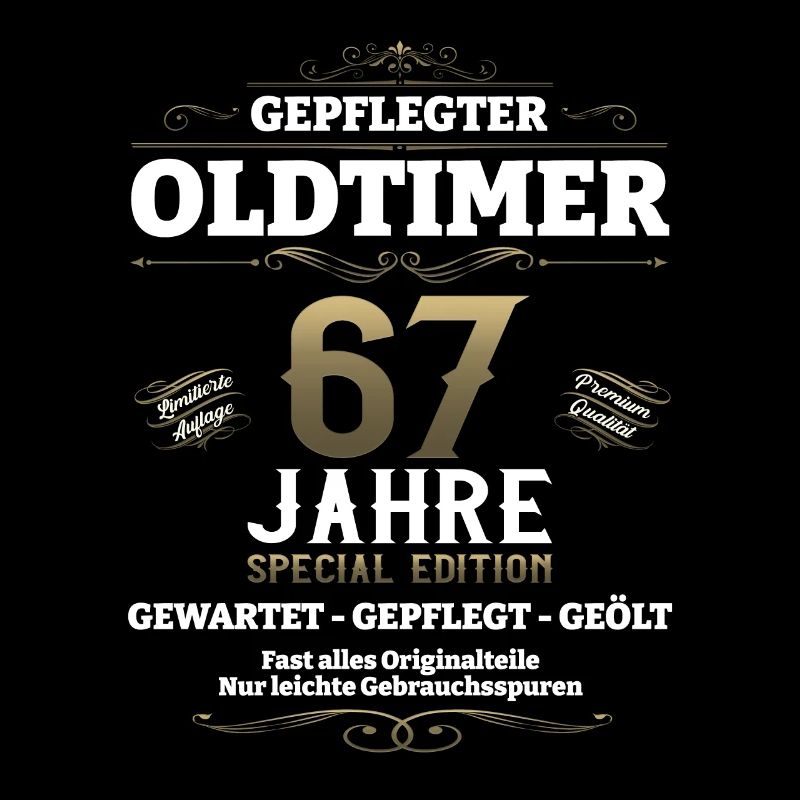 67. Geburtstag Mann Oldtimer Jahrgang 1956