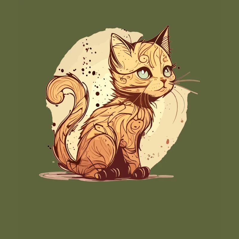 Chat dans le style comique