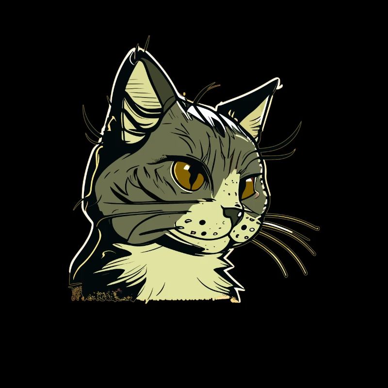 Cat in comic style