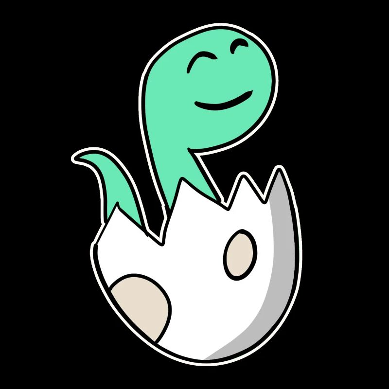 Dinosaur Egg Dino Baby Motif