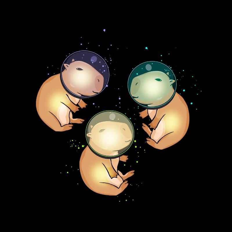 Capybara Gift Astronaut Space Capybara