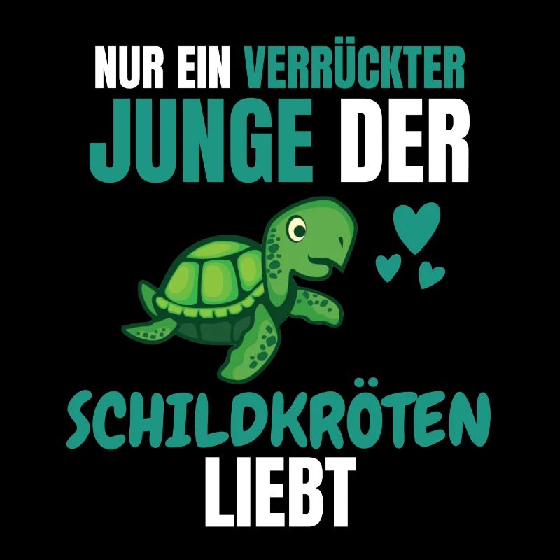 Verrückter Junge Meerestier Geschenk Schildkröte