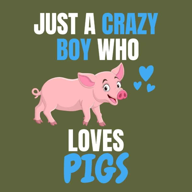 Fermier d’animaux de ferme Garçons Cadeau Cochon