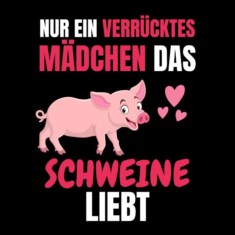 Tierliebhaber Bauer Tier Mädchen Geschenk Schwein
