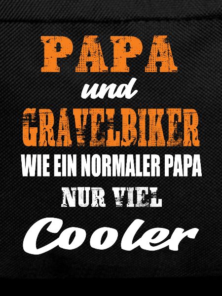 Papa und Gravelbiker