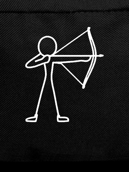 Stick figure bow archery archer