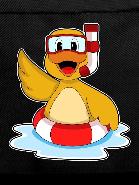 Duck Swimming Swim Ring Summer