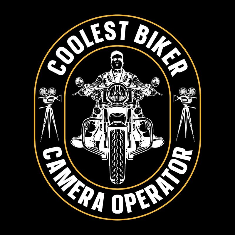 Camera Operator Coolest Biker Camera Movie Maker