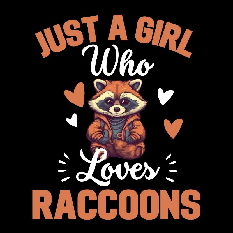 Wald Tier Trash Panda Mädchen Geschenk Waschbär