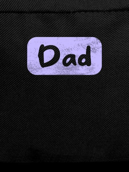 Dad lettering shield