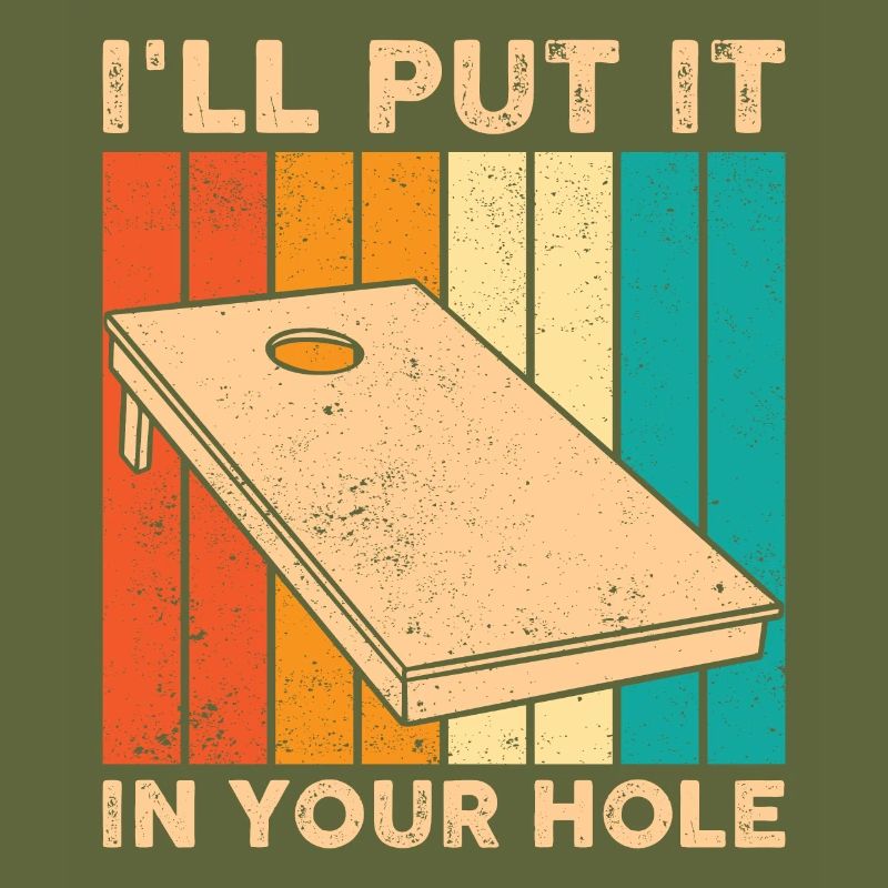 Funny Cornhole Corn Hole Retro