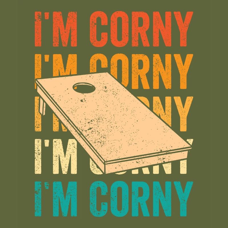 Funny Cornhole Corn Hole Retro