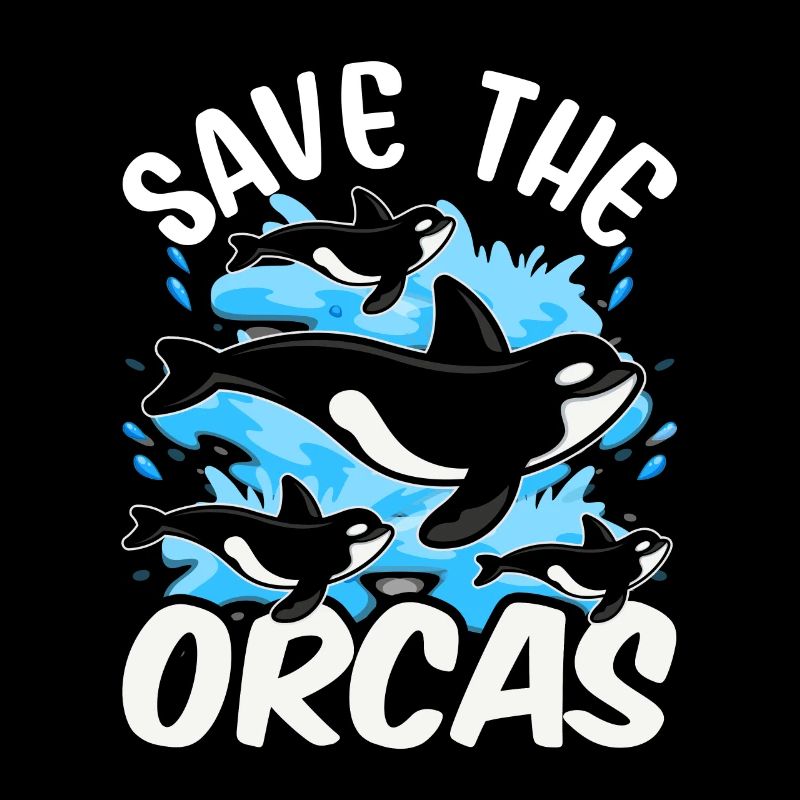 Rettet Die Orcas Orca Schützen Meer Wal