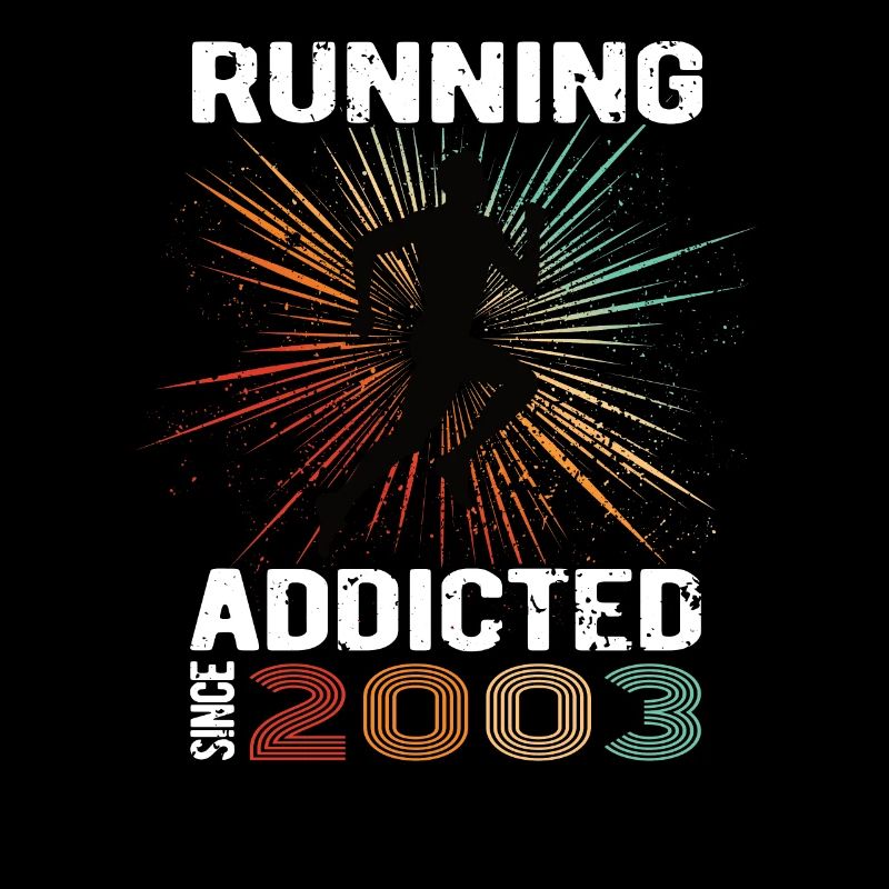 Running Vintage Running Addicted runner jogger 2003