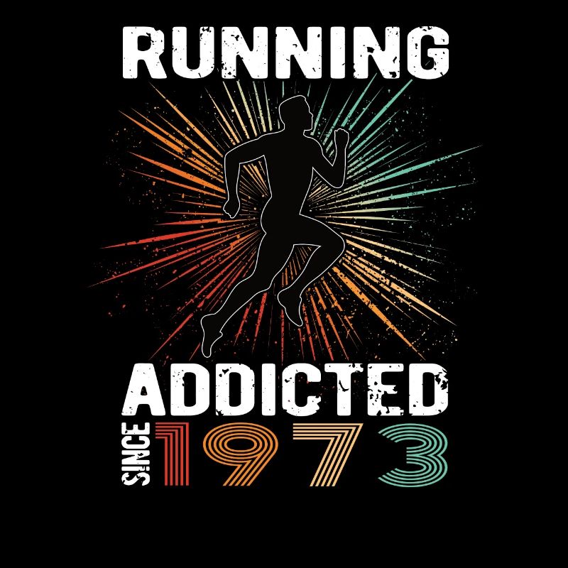 Running Vintage Running Addicted runner jogger 1973