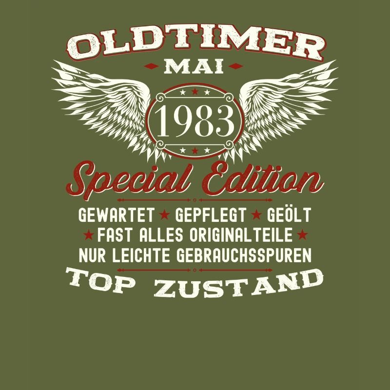 40. Geburtstag Mann Oldtimer Mai Jahrgang 1983