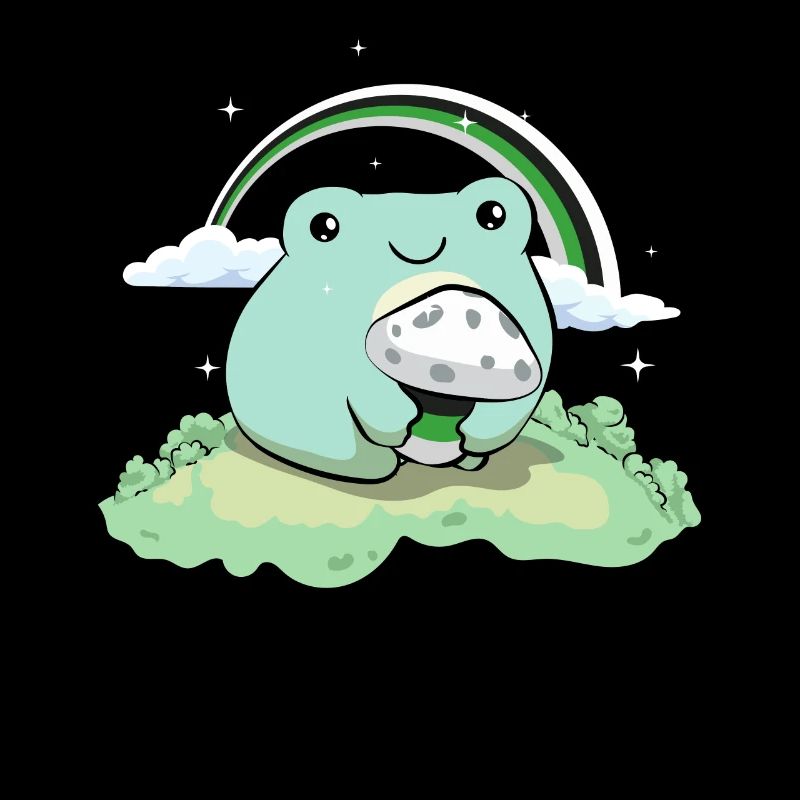 Demiromantique Pride Flag Mignon Grenouille Pi