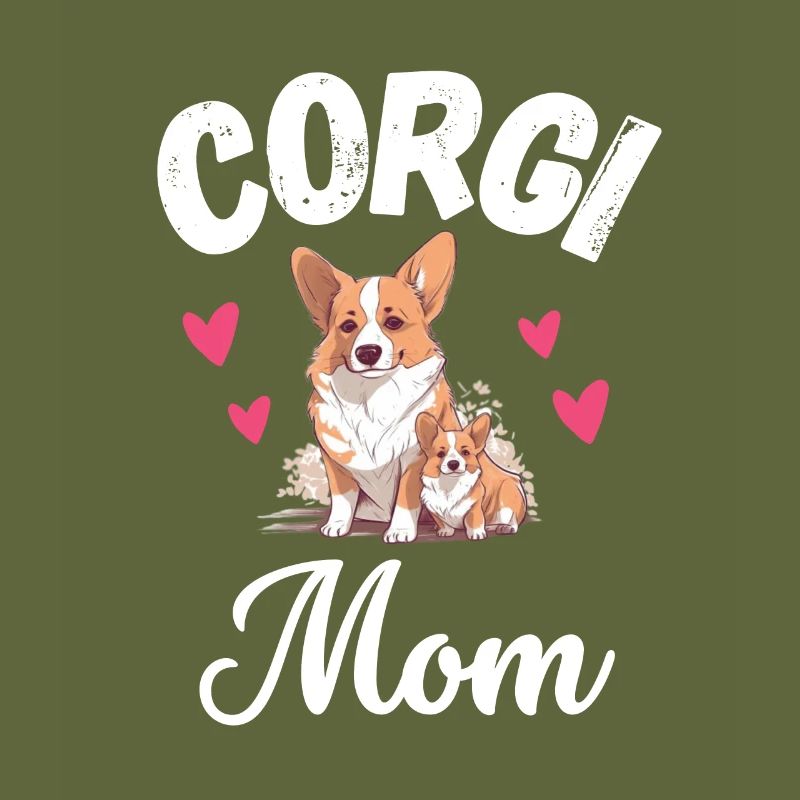 Corgi Mama Hundebesitzer Muttertag Süßes Corgi