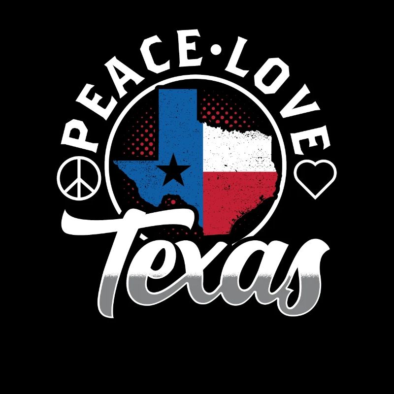 Frieden Liebe Texas Stolz Texanisch Texaner