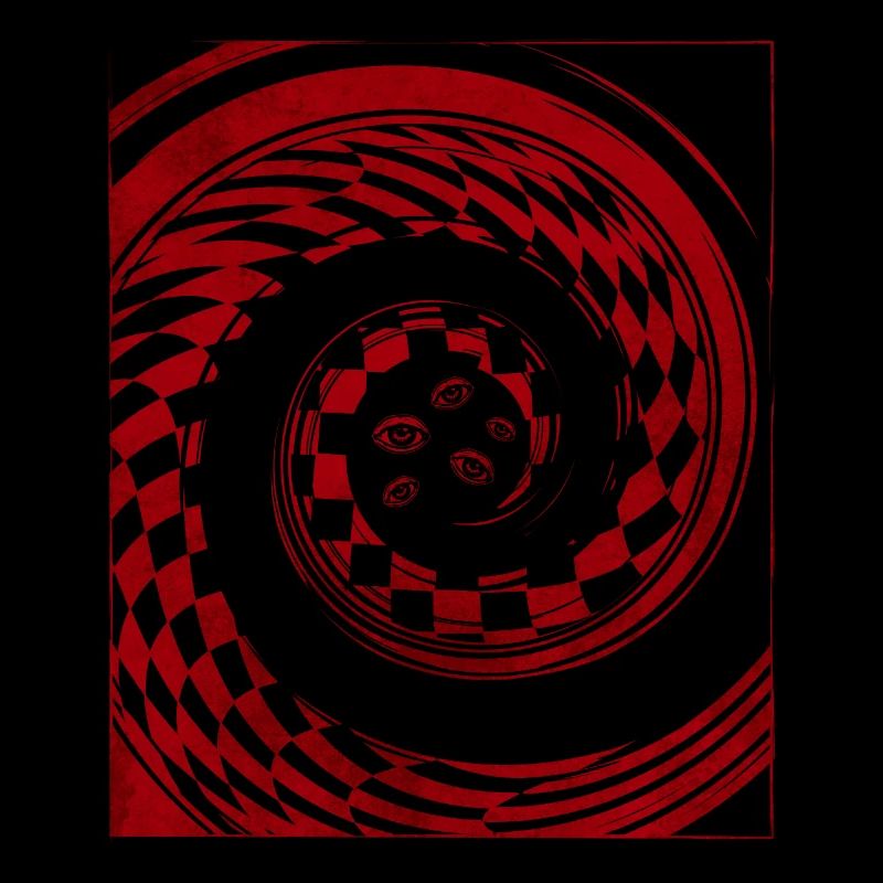 Weirdcore Ästhetischer Horror Checkered Eyes